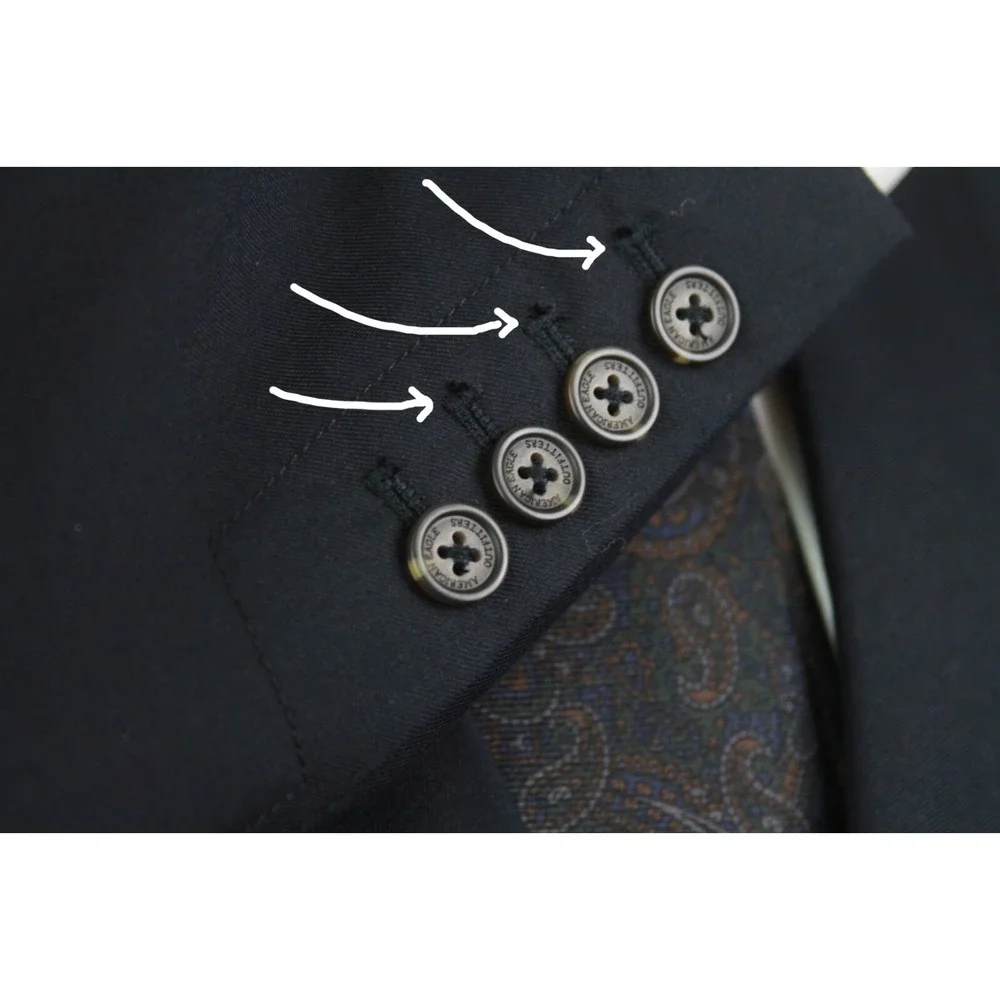 American‎ Eagle Men's Medium The Legendary Blazer Black E05617